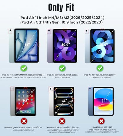 TiMOVO 11 Inches P840156951043 Slim Hard Case for iPad Air 5th/4th Generation (2020/2022)