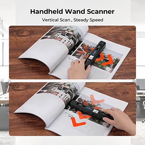 MUNBYN Handheld Scanner IDS001-BK 900 dpi Document Scanner