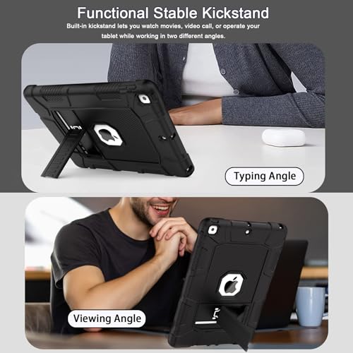Rantice iPad 10.2 Inch A2197/A2198/A2200 Rugged Case Black