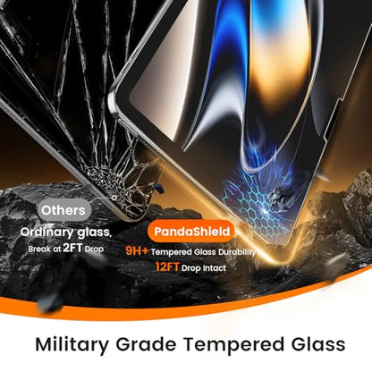 PandaShield 2 Pack Tempered Glass Screen Protector for iPad (A16) 11th/10th Gen 9H Glossy