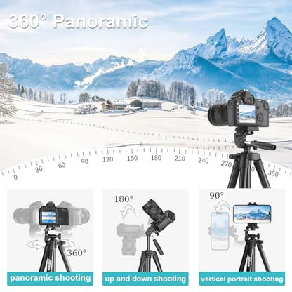 Jishane 71 Inches 831H Camera Tripod Complete Set