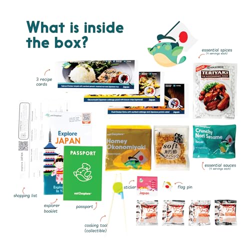 eat2explore 1.5 Pound C-1-JA 17 Count Explore Japan Educational Cooking Kit
