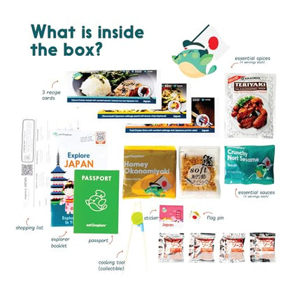 eat2explore 1.5 Pound C-1-JA 17 Count Explore Japan Educational Cooking Kit