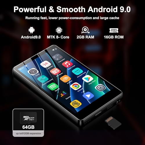SWOFY 80GB M503Pro Digital Audio Player 4 Inch LCD Touch Screen Bluetooth USB Wi-Fi