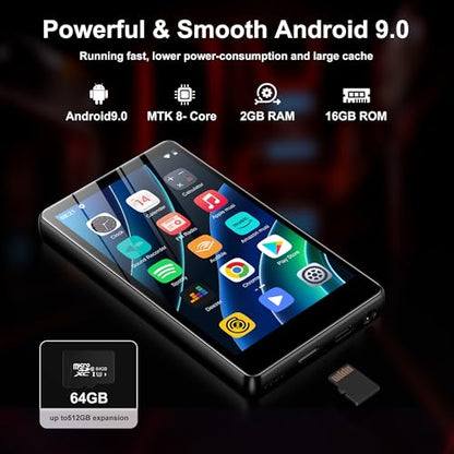 SWOFY 80GB M503Pro Digital Audio Player 4 Inch LCD Touch Screen Bluetooth USB Wi-Fi
