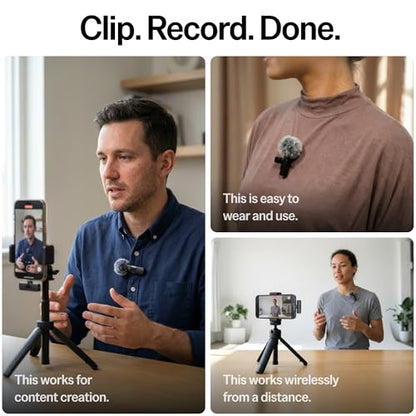 Mini Mic Pro 2.4 GHz Mini Microphone Model: mini-mic-pro Omnidirectional Wireless Audio Recording
