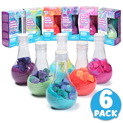 Tub Works 6 Pack TW-BPB-6 Nontoxic Bath Bombs Interactive Science Concept for Children