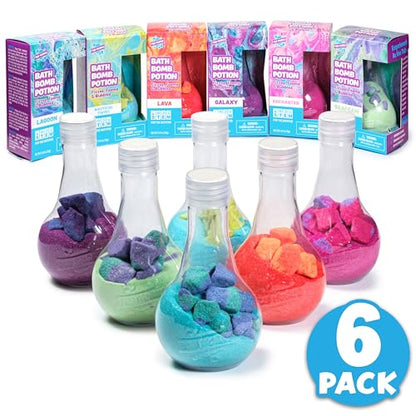 Tub Works 6 Pack TW-BPB-6 Nontoxic Bath Bombs Interactive Science Concept for Children