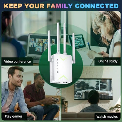 Techtex 7.32in x 3.74in x 2.24in WiFi Extender B0GKPNZSK8