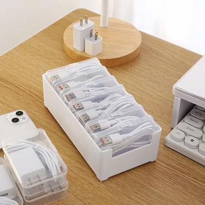 Keqeeo 9.45in x 4.33in Model LO96 Indoor Cable Organizer Box Set