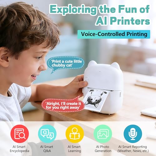 NANSIKE 4.3" M8 Monochrome Mini Thermal Printer