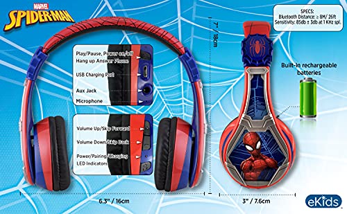 eKids SM-B50.Fxv8 Over-Ear Bluetooth Youth Headphones
