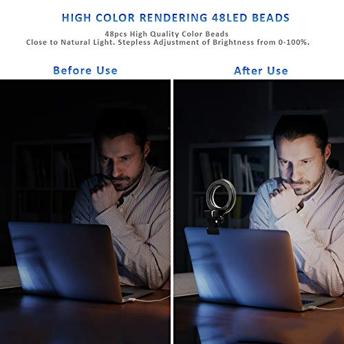 Cyezcor 5.12" x 5.12" LT-05 48 LED Clip-On Ring Light