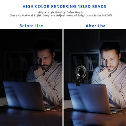 Cyezcor 5.12" x 5.12" LT-05 48 LED Clip-On Ring Light