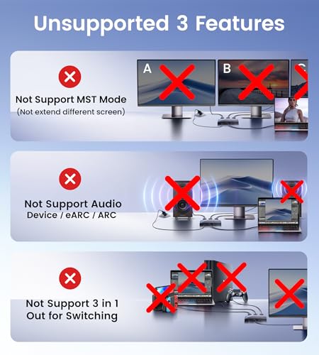 NEWCARE HDMI Splitter 1 in 3 Out, 4K@60Hz, HDMI 2.0, Black