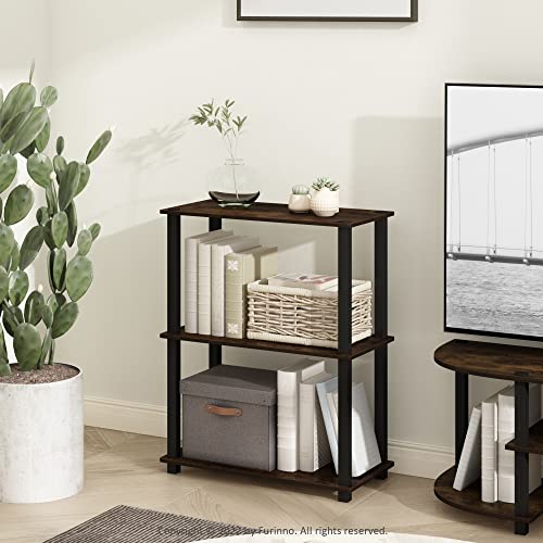 Furinno 3-Tier 18025APBK Amber Pine Storage Shelf