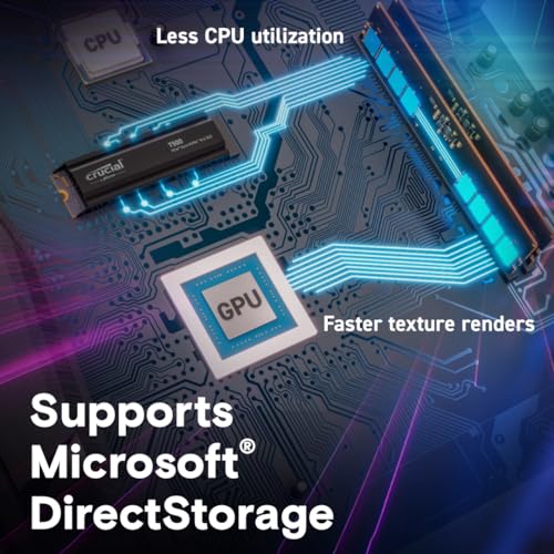 Crucial 2TB CT2000T500SSD8 PCIe Gen4 NVMe Solid State Drive M.2