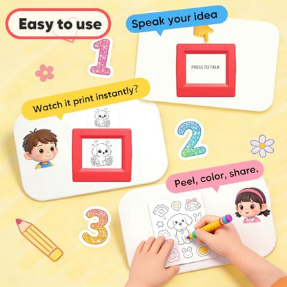 Lqqyee 3" Q15 Monochrome Thermal Sticker Maker, Portable Printer for DIY Projects