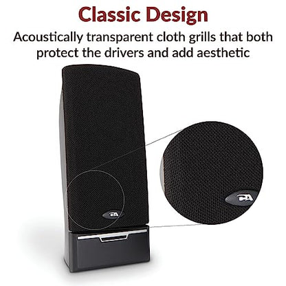 Cyber Acoustics 2.0 CA-2014 4W Speaker System Plastic Dual Speaker Design
