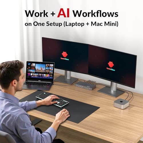 AV Access 5.61x0.91x1.03 inch iDock B10 KVM Switch 2-way 3A 20V Black