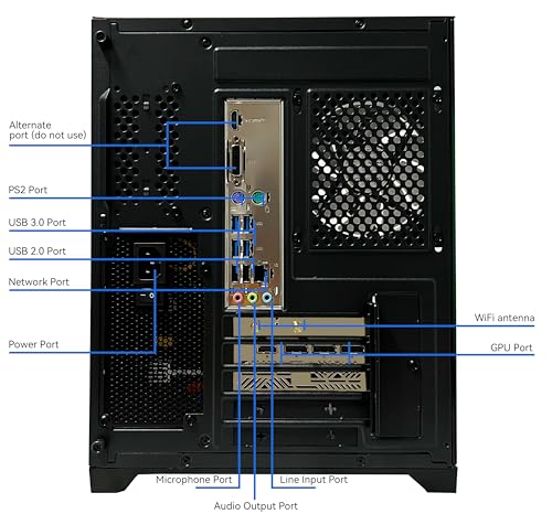 YAWYORE Computer Tower MX570 R7 5700X 1920x1080 650W Desktop