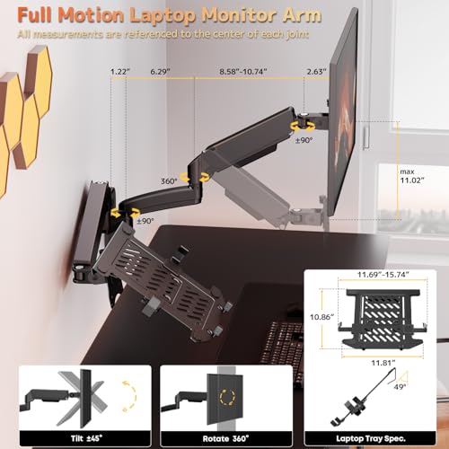 PUTORSEN 13-32 Inch PT13-S024LT3 Monitor and Laptop Wall Mount