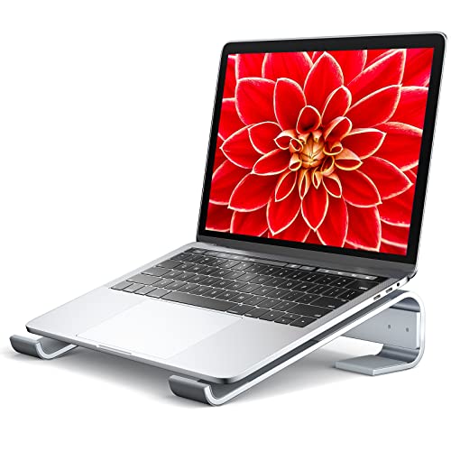 Soqool Laptop Stand 9.8 x 10 x 2.6 inches Ergonomic Aluminum Adjustable Tabletop Laptop Stand