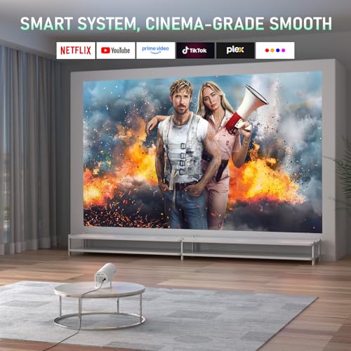 XuanPad 5.2" x 4.7" x 7.28" X3 1920x1080 15000 Lumen LCD Portable Projector