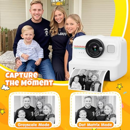 HiMont 2.4 Inches KC02 12MP Compact Camera Instant Print 1080p Video