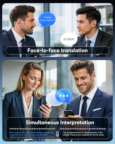 Pviwzux Wireless Earbuds YYK-Q108 AI Translation 198 Languages