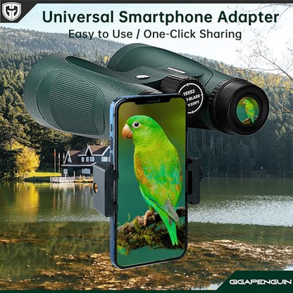 GIGAPENGUIN 52mm GN-5201 15x Roof Prism Binoculars
