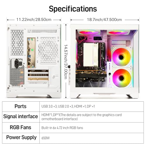 WIWB Computer Tower 5500 1920x1080 PCIE 4.0 DDR4 3200 MHz
