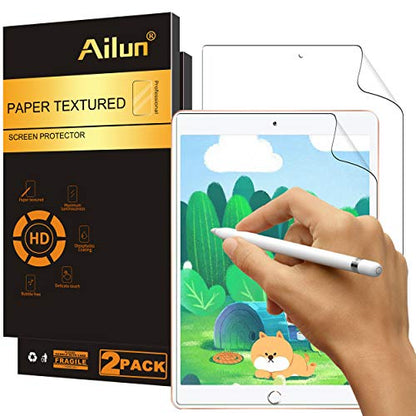 Ailun 10.2-Inch iPad 9/8/7 Screen Protector Anti Glare Matte 3H Hardness 2-Pack