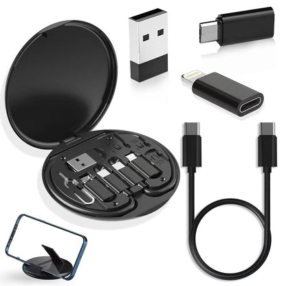 YANZIE USB Adapter 73f0054b-cab5-4b59-abc9-d8a2a52a7cc4 USB Type C, Lightning, Mini USB 2 Ports Black