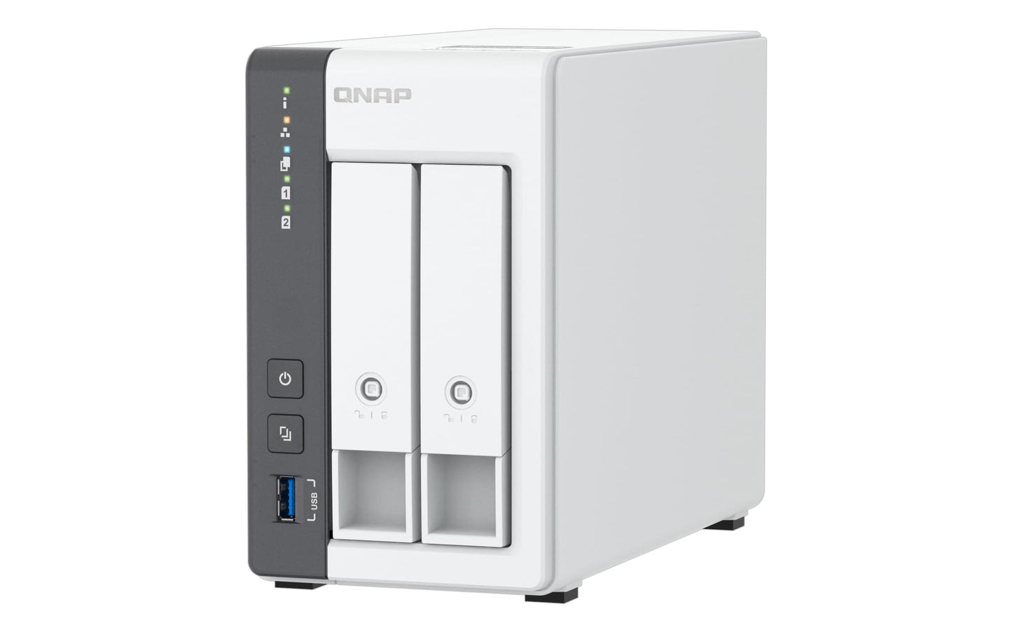 QNAP 2-Bay TS-216G-US Diskless NAS Ethernet Connectivity 2.5GbE 4GB DDR4 AI Acceleration