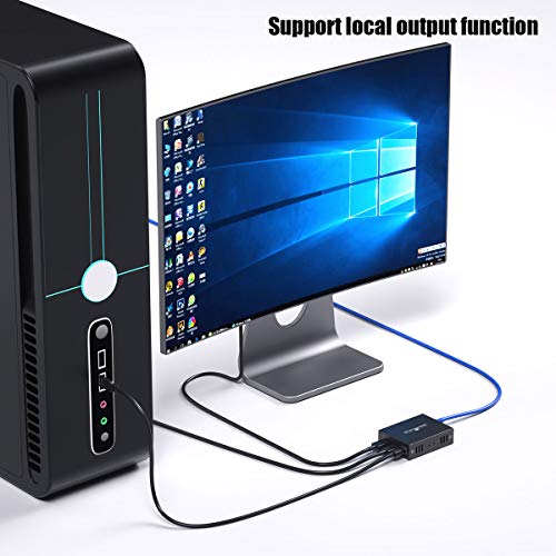 PWAYTEK HDMI KVM USB Extender Model HT240HK 1080p 60Hz Manual 1 Way Push Button