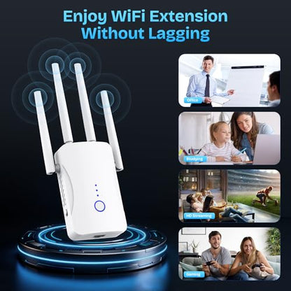 JoyLantern 2.4GHz M-97E WiFi Extender 300Mbps Wireless Signal Repeater