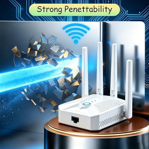 PMOODSK 1200M WiFi Extender Signal Booster 802.11b/g/n 5GHz/2.4GHz 1200 Mbps Repeater