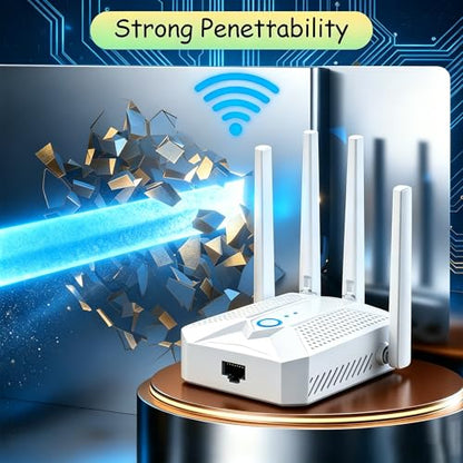 PMOODSK 1200M WiFi Extender Signal Booster 802.11b/g/n 5GHz/2.4GHz 1200 Mbps Repeater