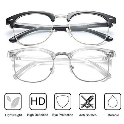 Perfectmiaoxuan 2 Count 3016 Blue Light Blocking Glasses