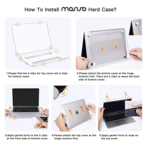 MOSISO 13 inch A2337 A2179 A1932 Hard Shell Laptop Case
