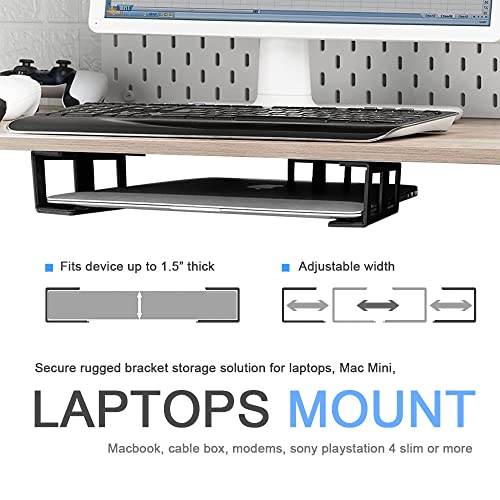 IFCASE Under Desk Laptop Mount Ca Mount C Black Aluminum