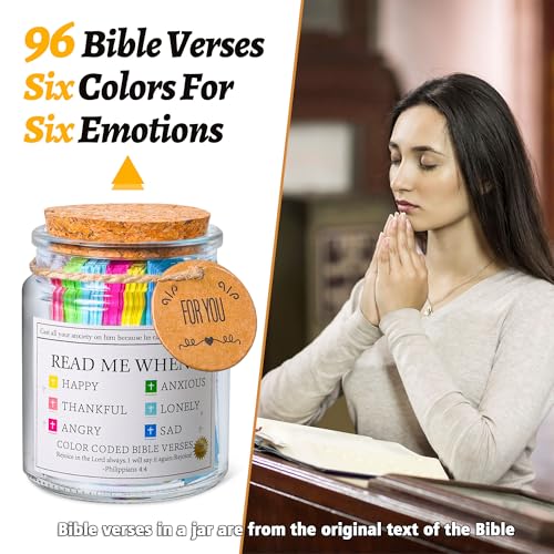 WMWXNNT Bible Verse Jar Bible Study Supplies Decorative Jar