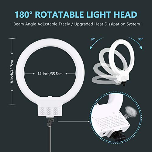 NEEWER 18 Inch LED Ring Light RL-18 55W Cold Shoe Photography