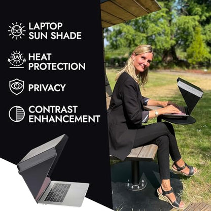 Philbert Danish Design 12-14" 22-02-07 Portable Sun Shade, Privacy & Heat Protection Screen Filter