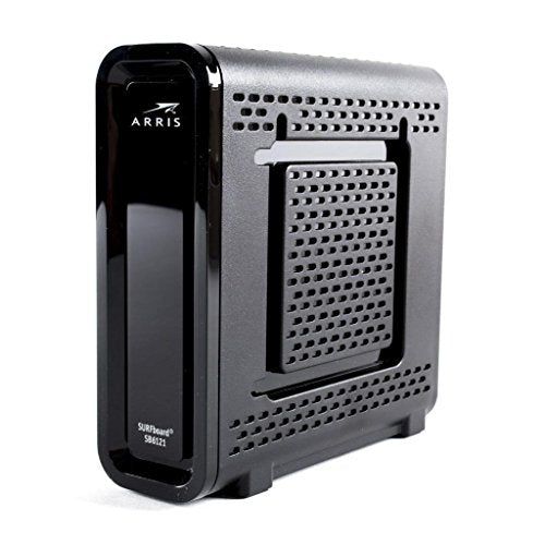 ARRIS 6.4" x 2" x 8.7" SB6121 Cable Modem, Wired, 4 Ports, 172 Mbps Down, 132 Mbps Up
