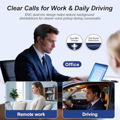 ONE LIFE G3 Bluetooth Headset, Wireless, Environmental Noise Cancellation, Bluetooth 5.3