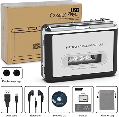 DIGITNOW 1 Count BR602 Stereo Cassette Tape to MP3 Converter USB Interface