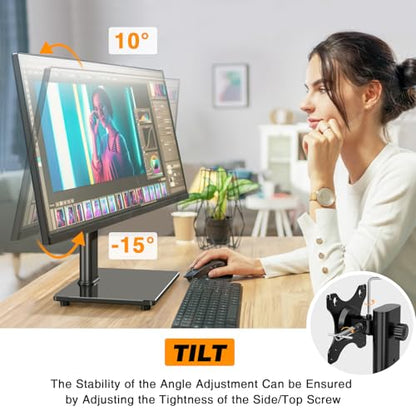 TAVR Single Monitor Stand Model 1 VESA Mount 75x75mm 100x100mm Black