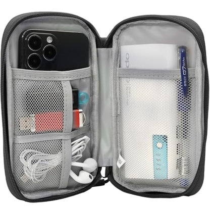 CAAORDKSO 7.48 x 4.5 x 1.1 inches SU008 Waterproof Canvas Electronic Organizer Case